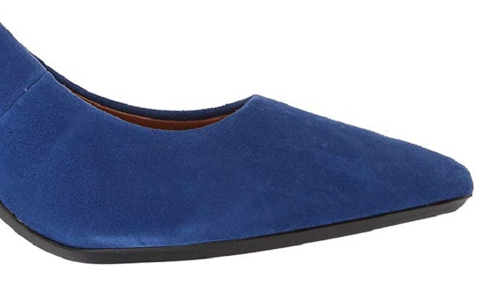 Calvin Klein Women's Gayle Suede Pointed Toe Pumps Blue Size 7.5 M