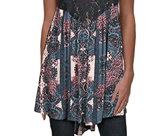 Free People Women's Count Me in Trapeze Top Black Size X-Small