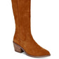 DV By Dolce Vita Women's Orphie Leather Pointed Toe Riding Boots -Brown Size 9.5M