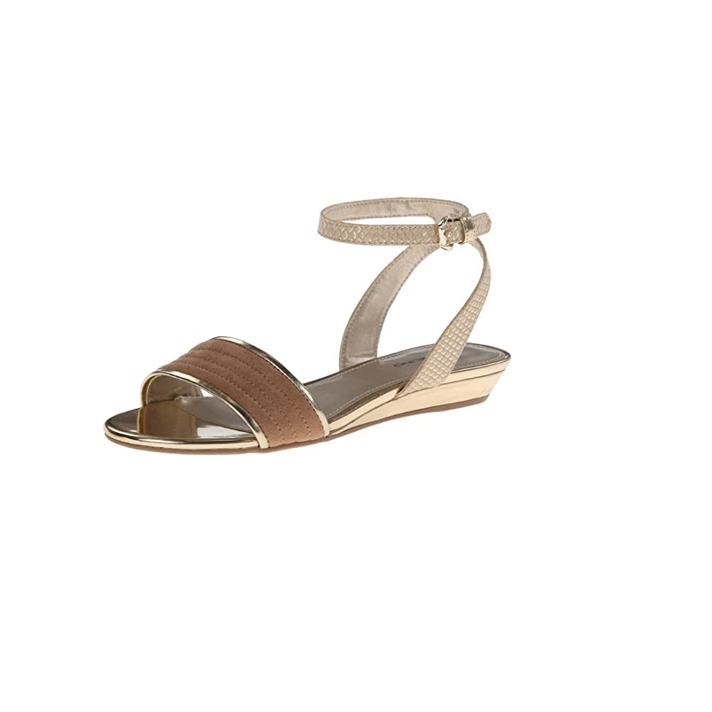 Bandolino Women's Adecyn Synthetic 1 Dress Sandal,Light Gold Multi Size 10 M