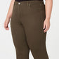 Style & Co Women's Plus Tummy Control Straight Leg Jeans Green Size 14W