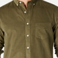 Club Room Men's Corduroy Shirt New Olive Green Size L