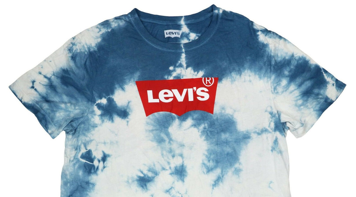 Levi's Men's Tie Dye Logo T-Shirt Blue Size XX-Large
