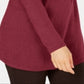 Karen Scott Women's Solid Curved Hem Tunic Red Size X-Small