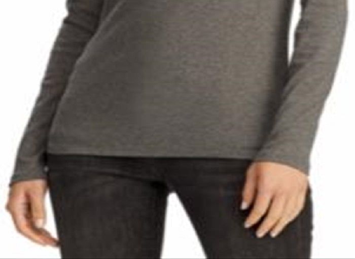 Ralph Lauren Women's Long Sleeve Stretch T-Shirt Gray Size XX-Large