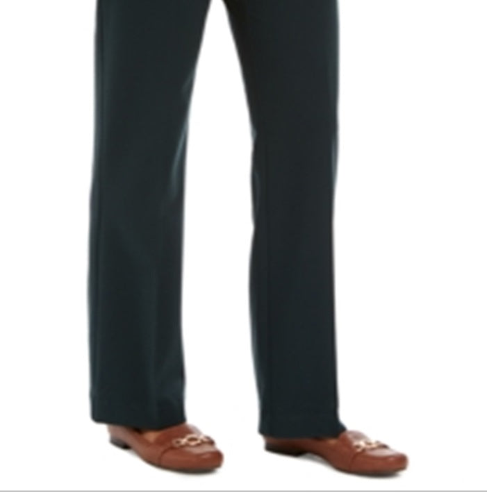 Charter Club Women's Heather Wear to Work Pants Green Size 4 Petite