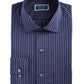 Club Room Men's Dress Shirt Performance Pinstripe Button Down Blue Size 36/37