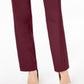JM Collection Women's Short Tummy Control Curvy Fit Pants Red Size 20X5