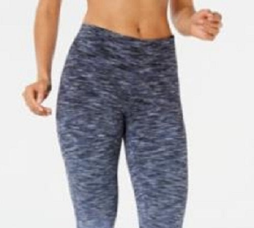 Ideology Women's Fitness Workout Athletic Leggings Blue Size Large