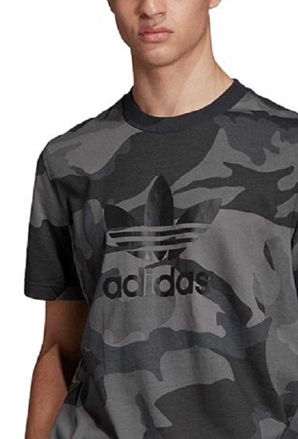 adidas Men's Camo T-Shirt Gray Size Small
