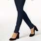 INC International Concepts Women's High Rise Double Zipper Skinny Pants Blue Size 2
