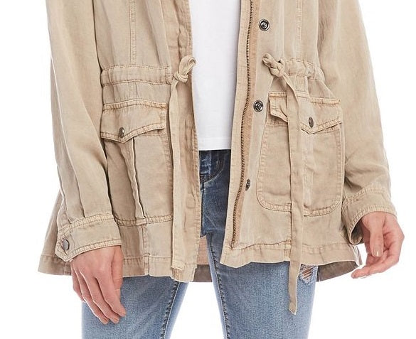 Karen Kane Women's Cargo Jacket Brown Size Large