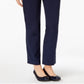 JM Collection Women's Tummy Slimming Office Straight Leg Pants Blue Size 14X4