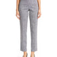 JM Collection Women's Jacquard Straight-Leg Pants Blue Size XX-Large