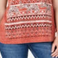 Style & Co Women's Graphic T-Shirt Coral Size Petite M
