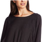 1.STATE Women's Long Sleeve Jewel Neck Peplum Top Black Size Large