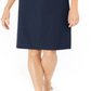 Karen Scott Women's Cotton Studded Swing Dress Blue Size XX-Large