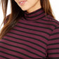 Style & Co Women's Petite Striped Top Purple Size Petite X-Large