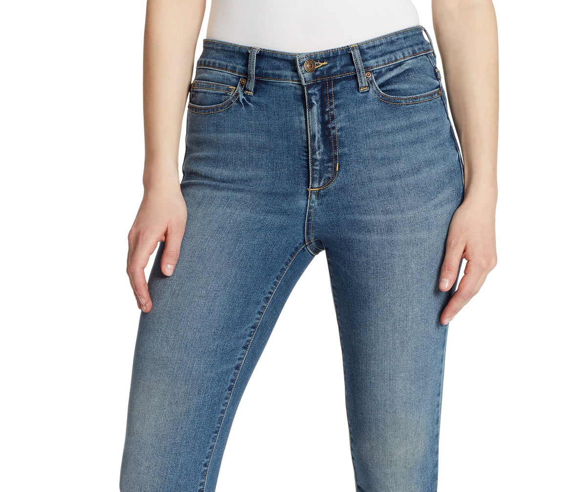 Ella Moss Women's Denim High-Rise Bardot Skinny Jeans Blue Size 27