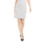 Calvin Klein Women's Textured Knit Short Sleeve Sheath Dress White Size 2