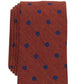 Bar III Men's Blyth Dot Print Tie Brown Size Regular
