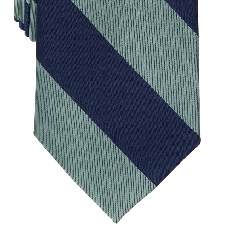 Club Room Men's Classic Stripe Tie  Green  Size Regular
