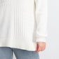 Karen Scott Women's Cotton Mixed-Stitch Sweater White Size Medium