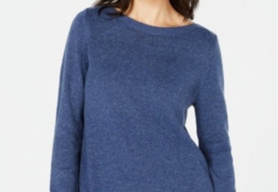 Karen Scott Women's Plus Size Curved Hem Tunic Navy Size 1X