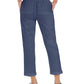 Style & Co Women's Pull On Cuffed Utility Pants Blue Size 6