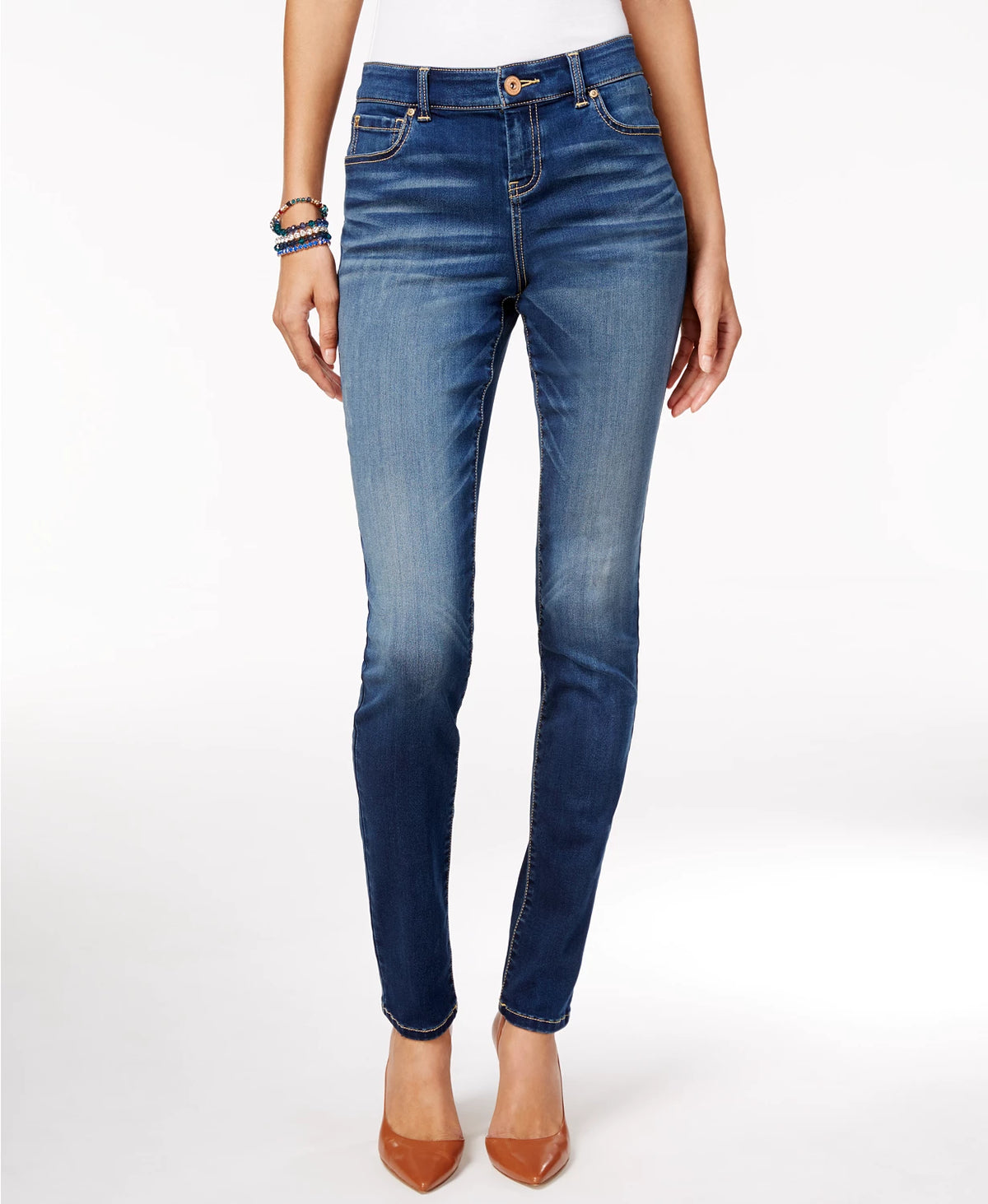 INC International Concepts Women's Petite Skinny Jeans Blue Size 0