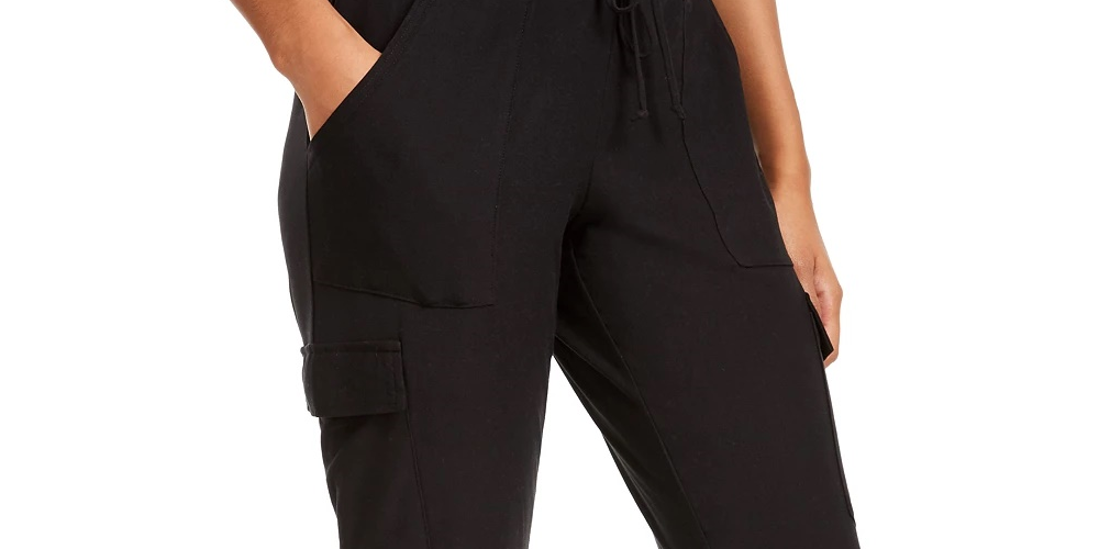Planet Gold Junior's Velour Jogger Pants Black Size X-Large