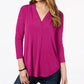 Charter Club Women's 3/4-Sleeve Top Dark Pink Size Extra Small