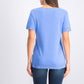 Karen Scott Women's Grommet-Trim Cotton Top Blue Size Small