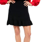 Free People Women's Short Ruffled Skirt Black Size Small