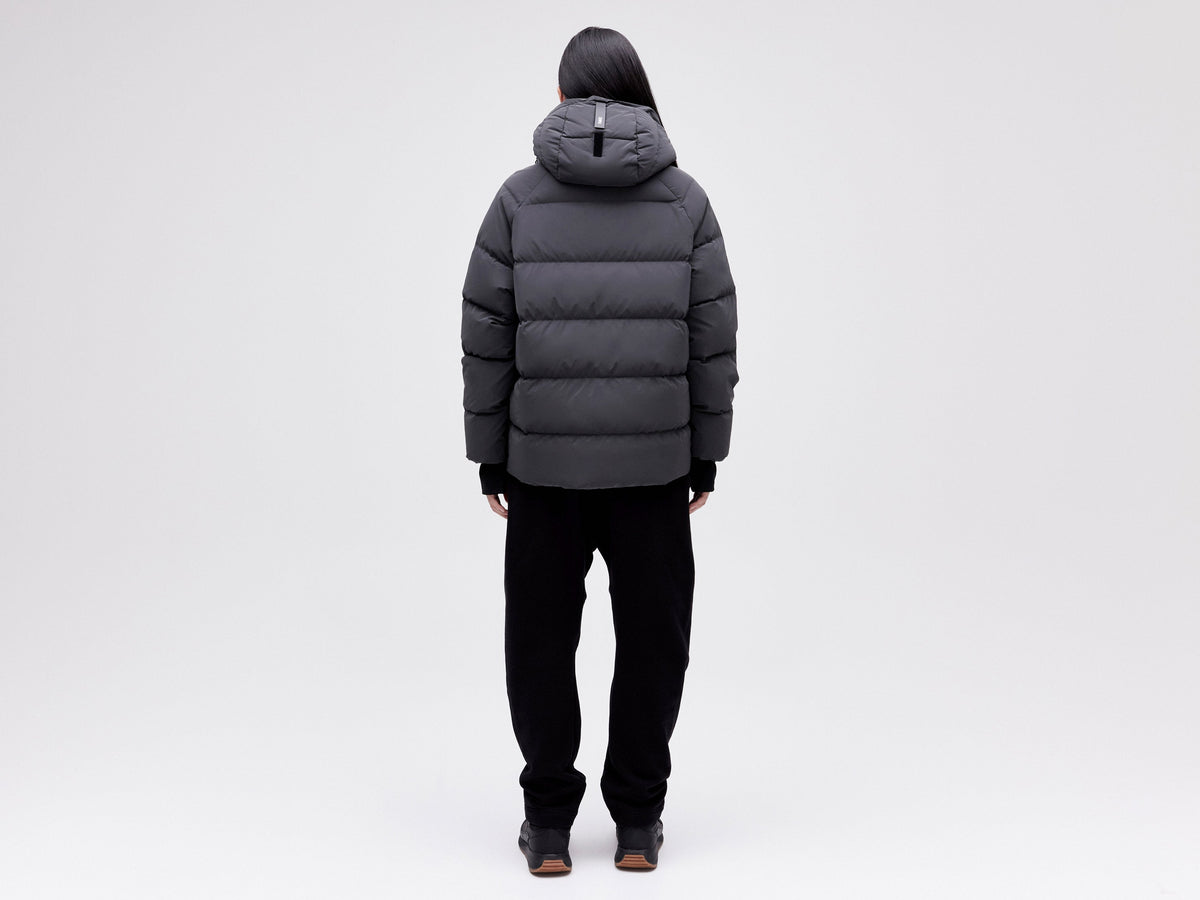 On/Off Hood O.S Down Jacket Unisex - Reflective Black