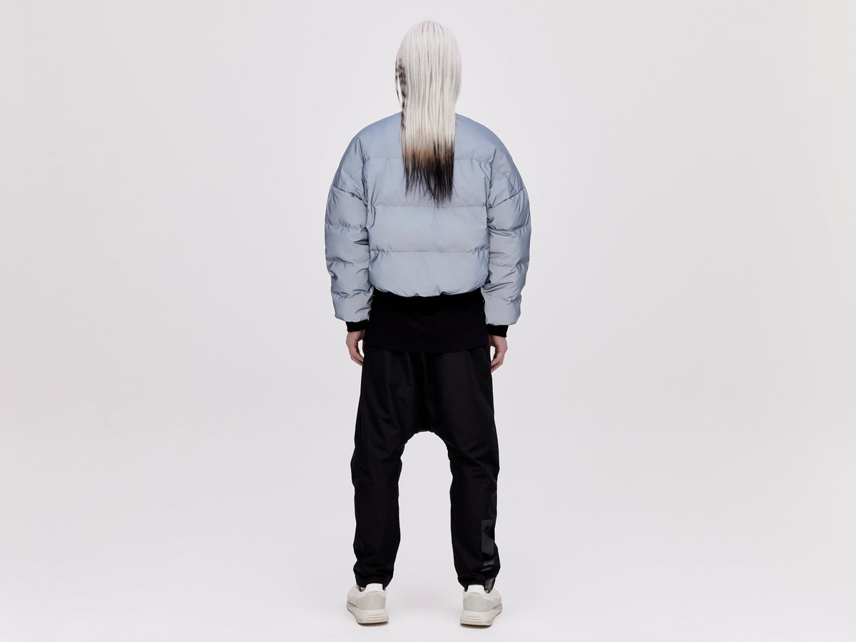 Reflective Bomber Down Jacket Unisex - Reflective Blue