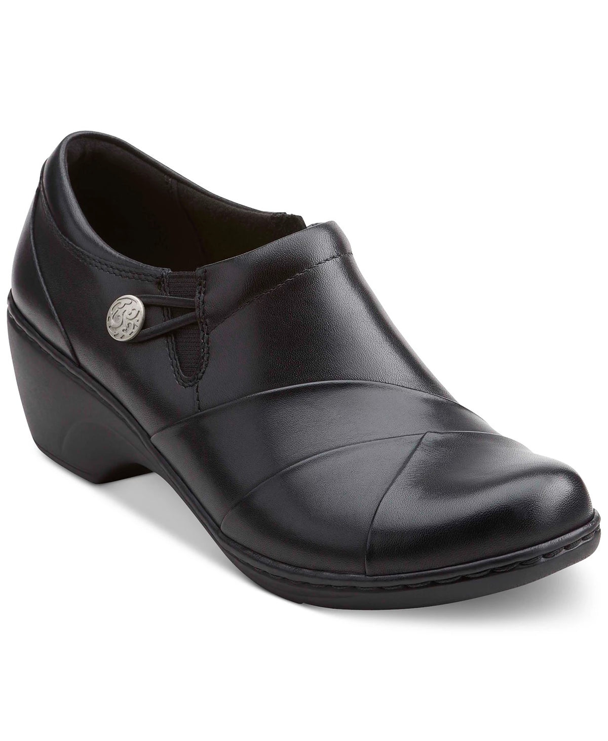 Clarks Women's Collection Channing Ann Flats Black Size 8.5 W