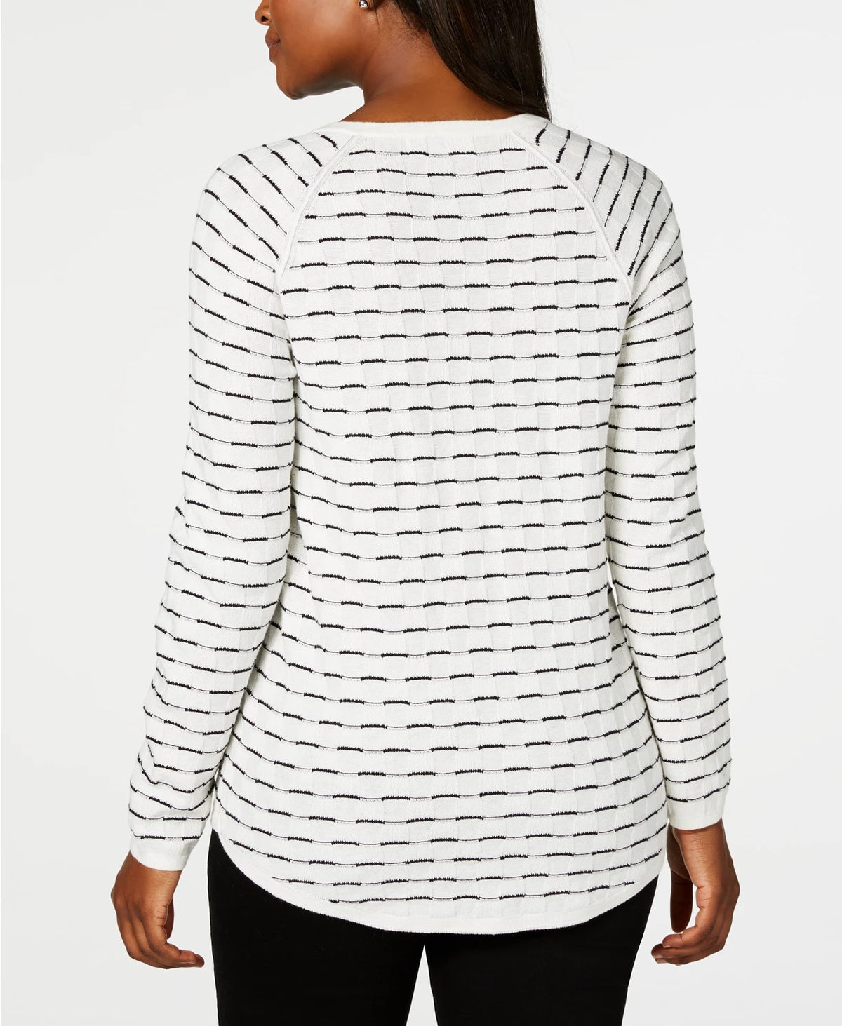 Karen Scott Women's Textured Sweater White Size XX-Large