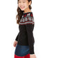 Charter Club Big Girls Fair Isle Family Sweater Black Size Large