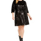 INC International Concepts Women's Plus Size Sequin Sheath Dress Black Size 2X