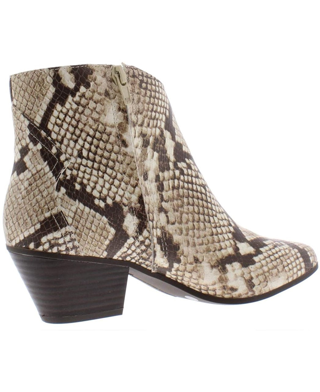 INC International Concepts Women's Idra Block-Heel Booties Shoes Beige