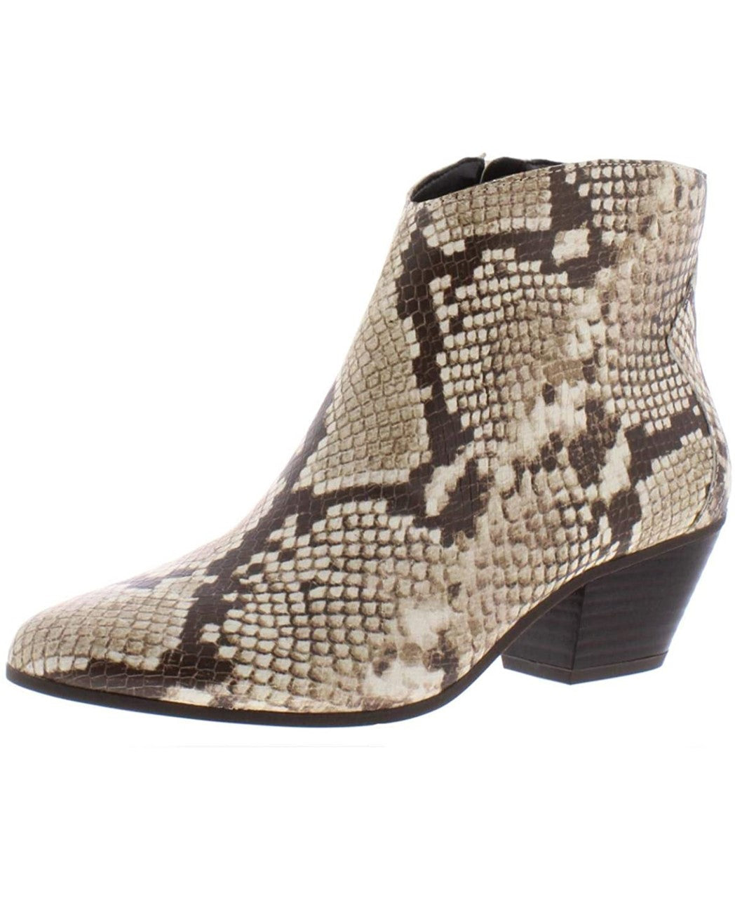 INC International Concepts Women's Idra Block-Heel Booties Shoes Beige
