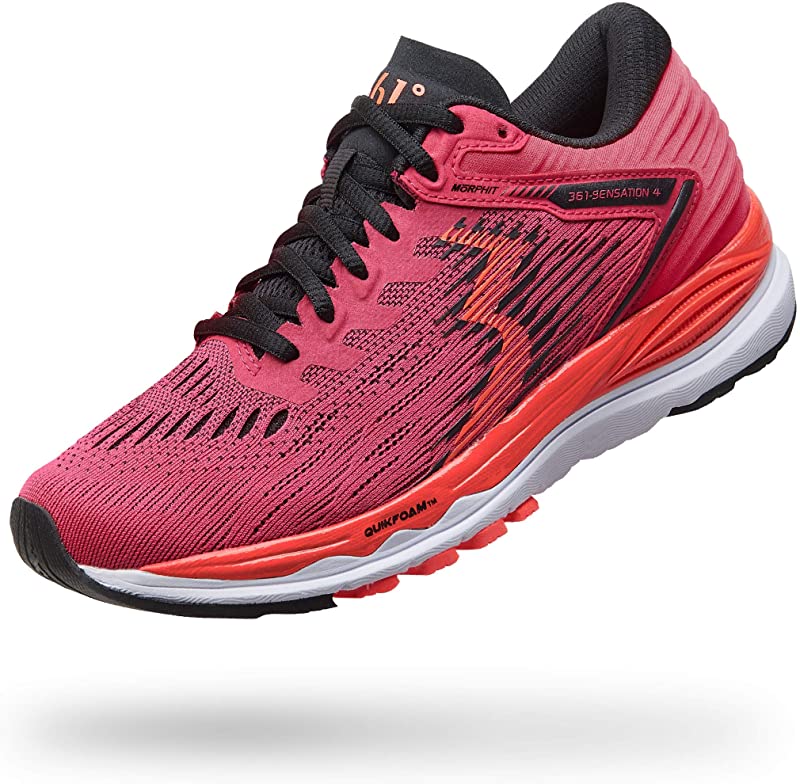 361 Degrees Women's Sensation 4 Running Shoes Rosette/Hazard Size 12 D(W) US